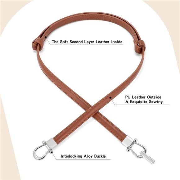 Leather Belts 37 Inches with Golden Buckle 2 Pack 02a-classic Black+brown - Picture 4 of 6